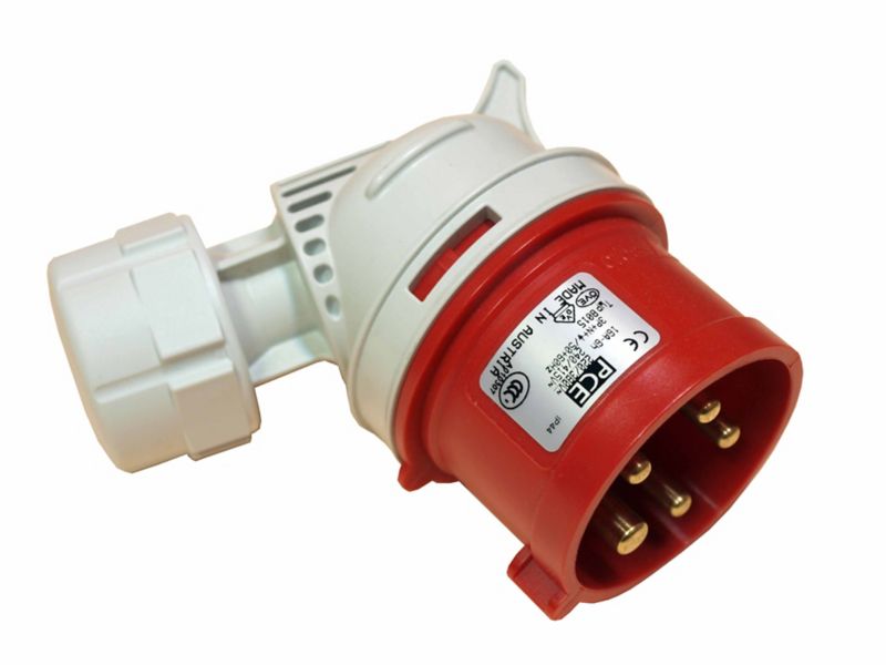 Vinkelbærbar stikprop PCE IP44 16 A 3P+Z+N