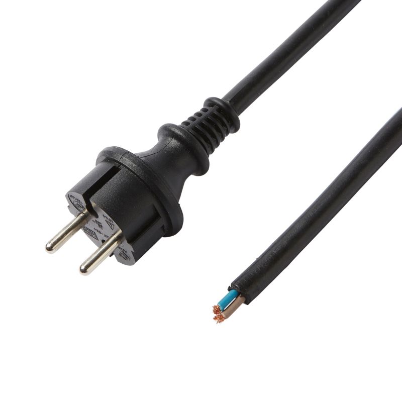 Diall stik med kabel i gummi 2 x 1,5 mm 3 m