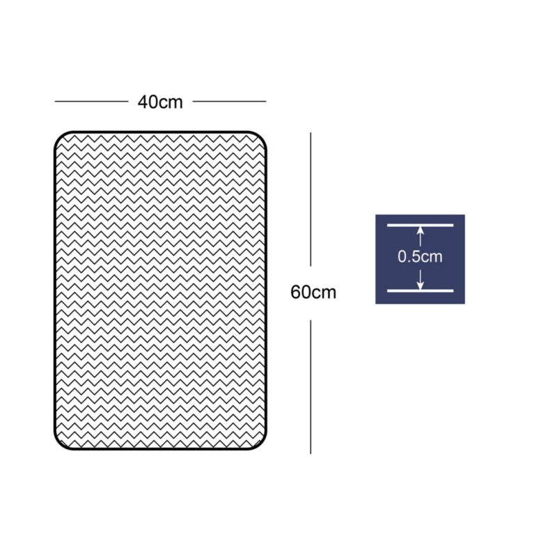 Indendørs måtter OPP 40 x 60 cm grå