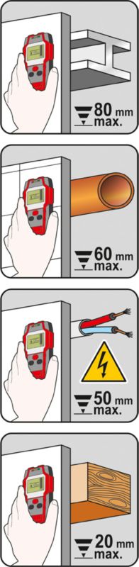 Yato profil- og ledningsdetektor