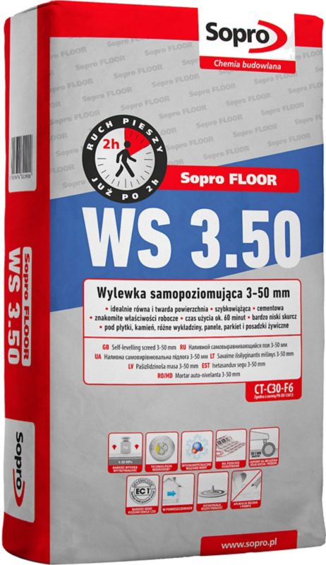 Sopro WS selvnivellerende afretning 3-50 mm 25 kg