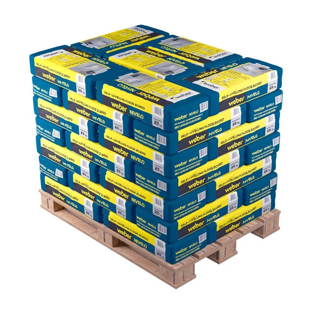 Selvnivellerende spartelmasse Weber Saint-Gobain Nivelo 25 kg