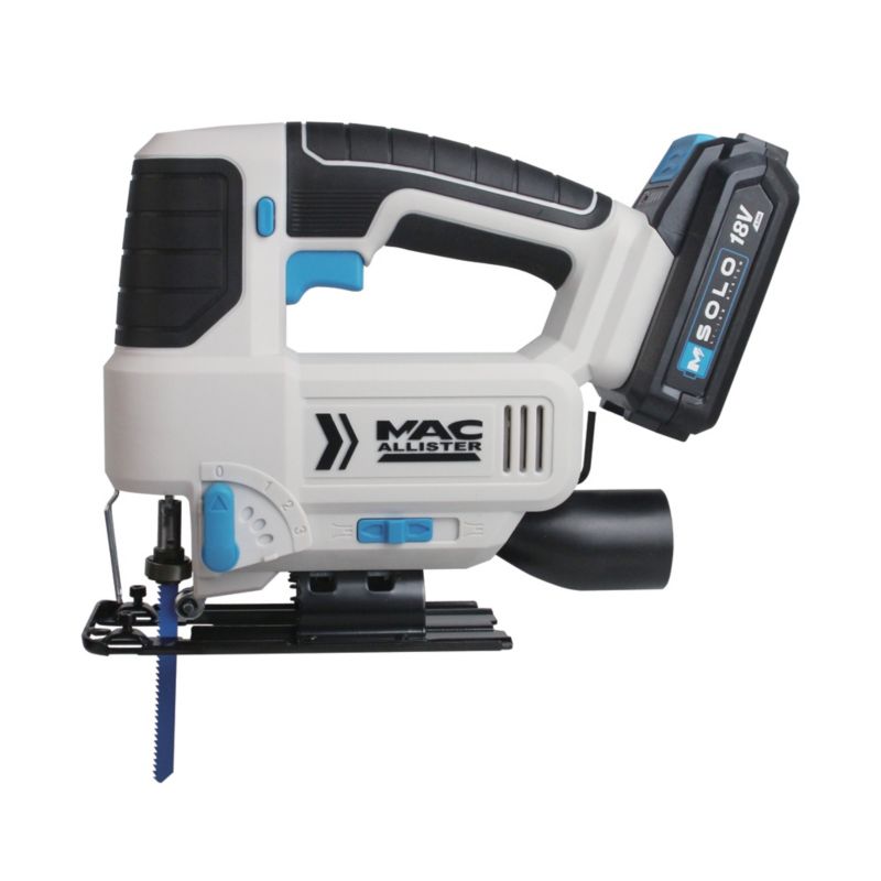 MacAllister 18 V stiksav med 1 x 2,0 Ah batteri