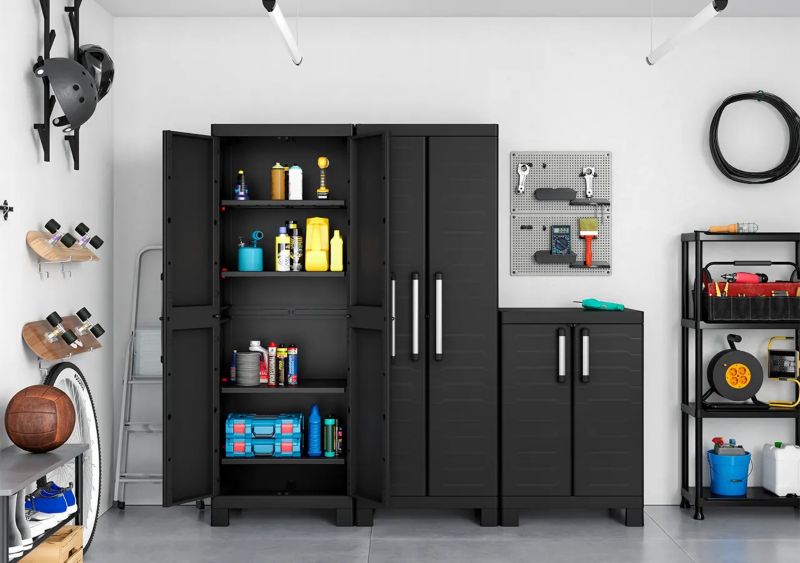 Høj skab i plast Keter Detroit til kælder, vaskerum og balkon, 1 stk.