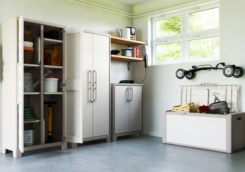 Høj skab i kunststof Keter Gulliver til kælder, vaskerum og balkon, 1 stk.