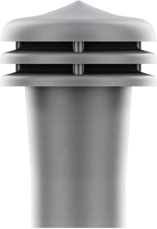 Grafitgrå tyngdeventil Ø 75 mm til tagventilation