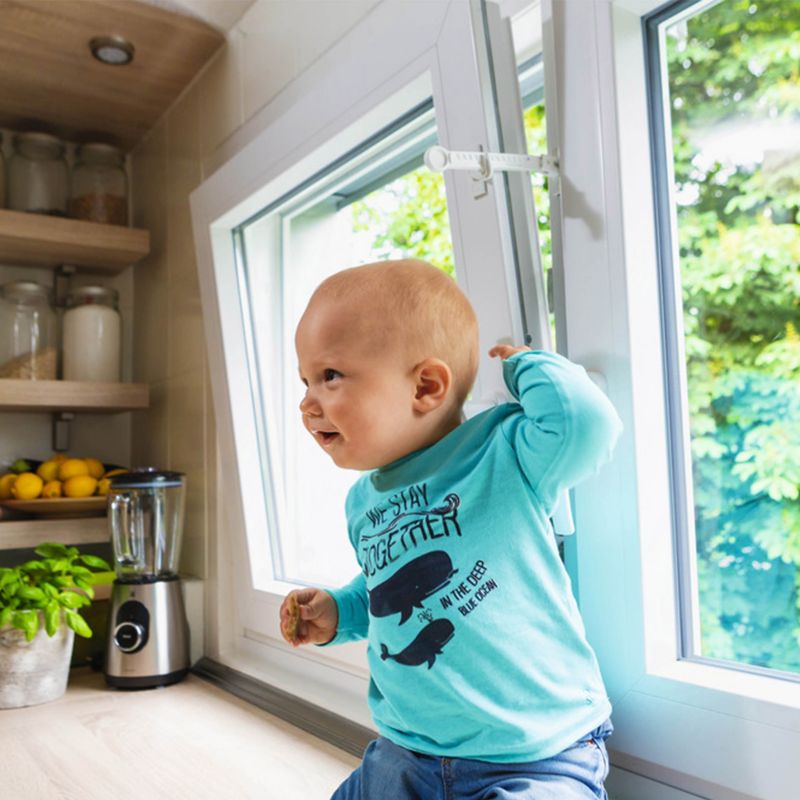 Abus Nino hvid vindueslås - sikkerhed og beskyttelse