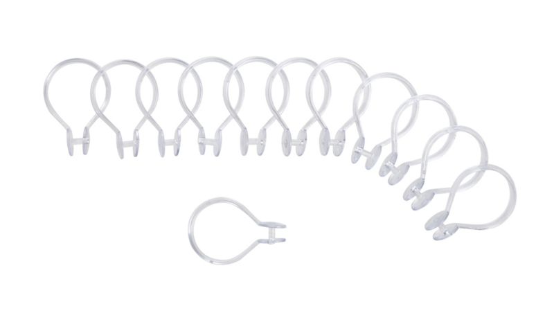 Nira gennemsigtige klemmer til bruseforhæng