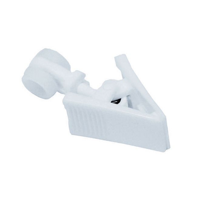 Hvide klemmer med rulle til loftsskinne, 20 stk.