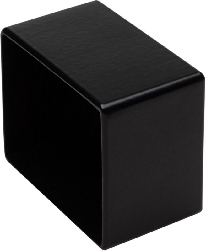 Sort afslutning til gelænder Kornik 37 x 47 mm