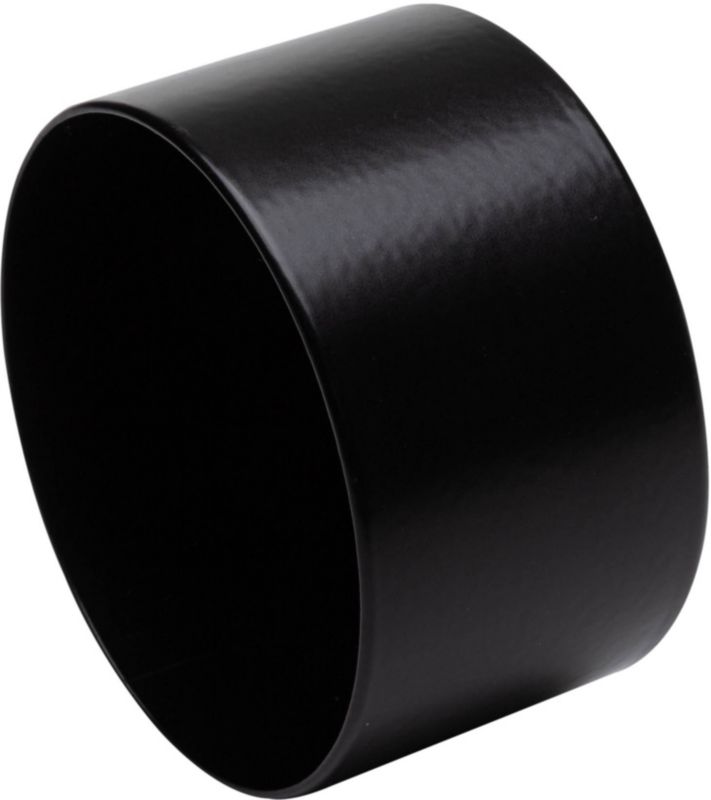 Sort Kornik gelænderafslutning 50 mm i rustfrit stål