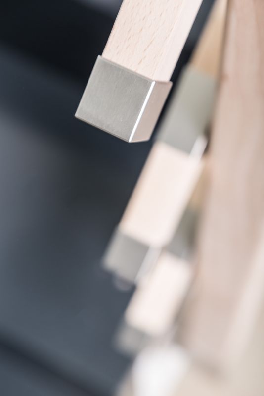 Rustfri afslutning til balustre Kornik 22 x 22 mm, 4 stk.