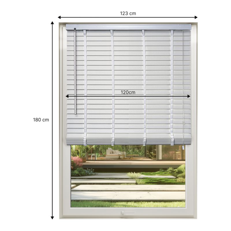 GoodHome Venitian Lone persienne 120 x 180 hvid