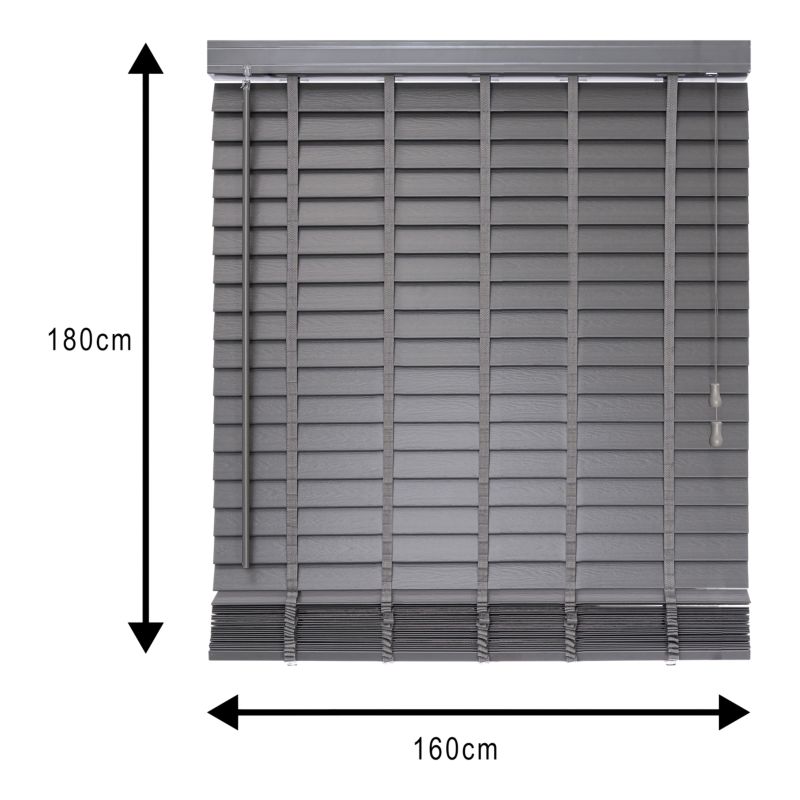 GoodHome Venitian Lone persienner 160 x 180 cm grå
