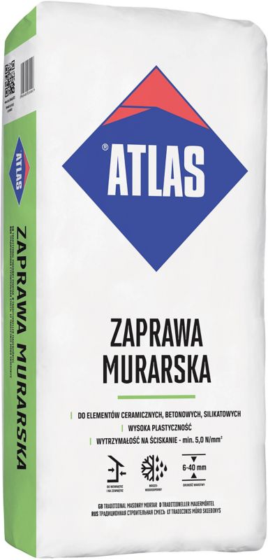 Atlas mørtel til murværk 25 kg