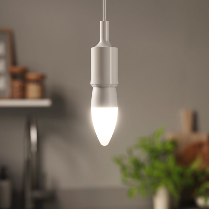 LED-pære C35 E27 470 lm 4000 K 3 stk.