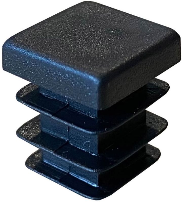 Sort Marinell Loft gelænderafslutning, 8 stk.