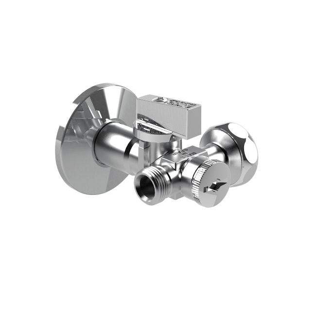 Vinkelkugleventil Arco 1/2" x 3/4" x 3/8"