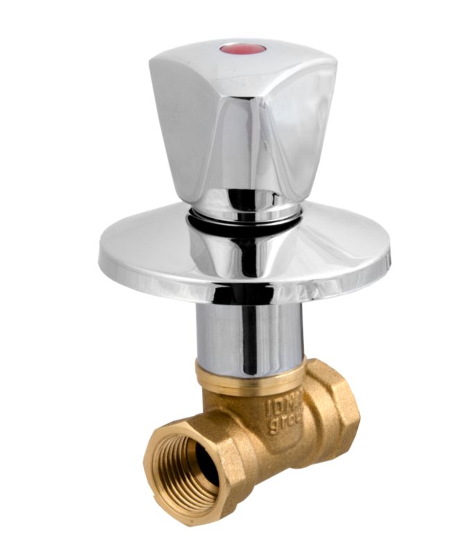 Indbygget kugleventil fra Idmar Group med drejeknap 1/2"