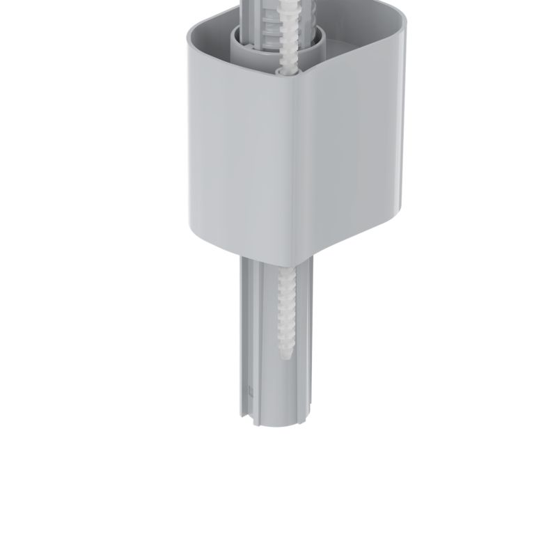 Sideindgangs påfyldningsventil 1/2" 3/8" Hvid 231,5 mm