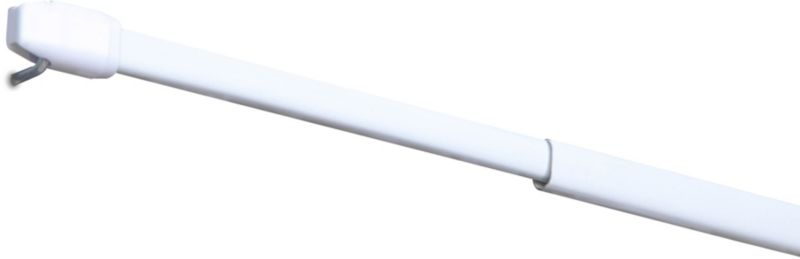 Hvid gardinkappe 40 - 70 cm, 2 stk.