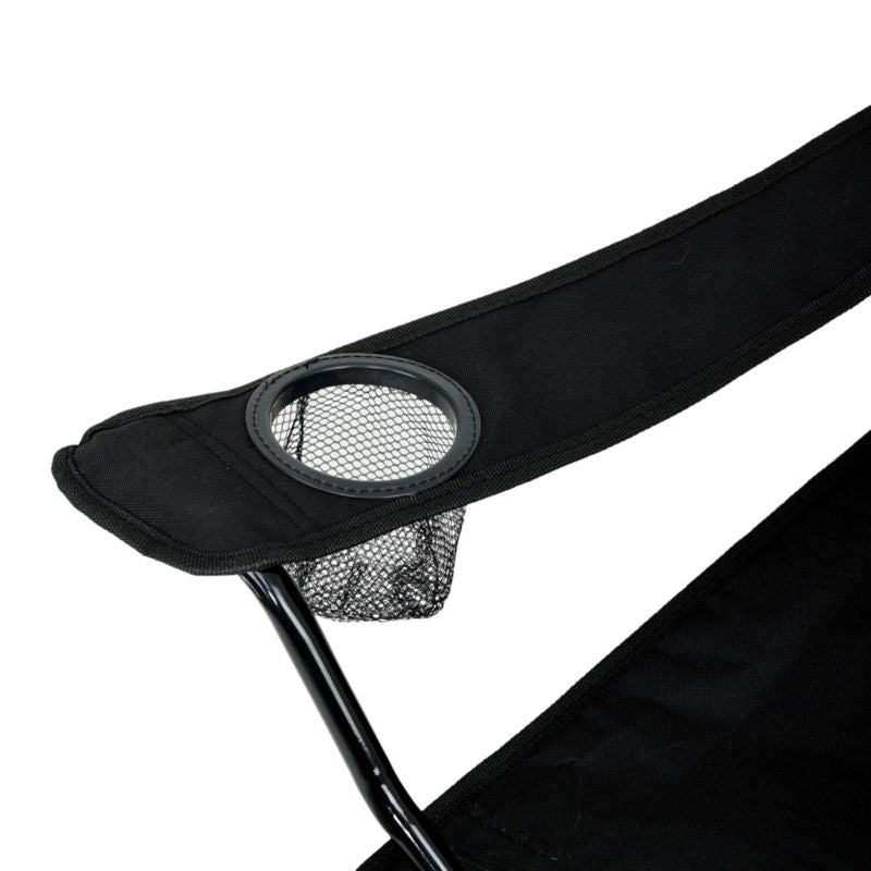 Sæt med 2 foldbare campingstole Anter i sort