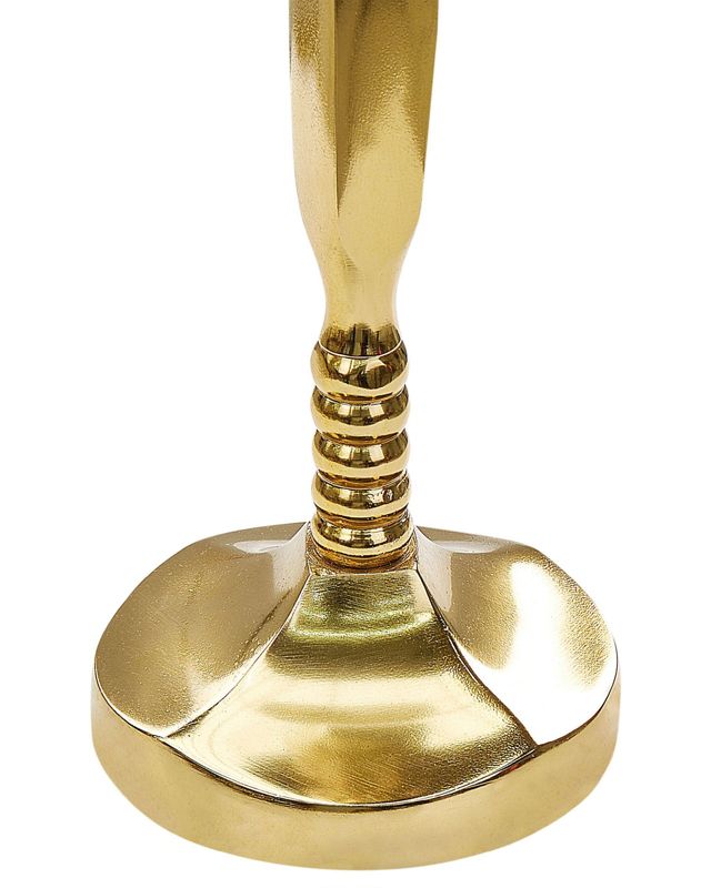 Sæt med 2 metallysestager Tirah 31/36 cm i guld, 1 par