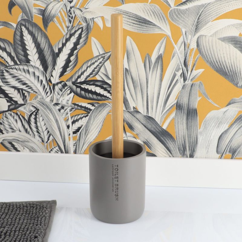 Badeværelsessæt Bambus Grå 10,4 cm x 36 cm 280 ml 1 stk. | 5907600435278