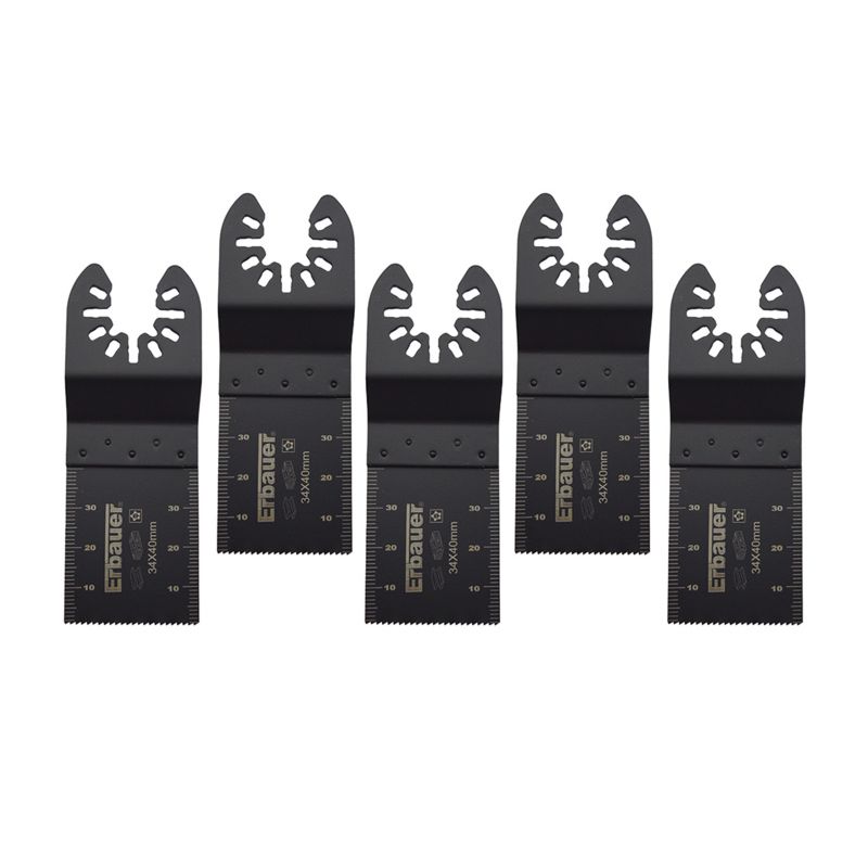 Erbauer Multi Tool brædder til metal 34 mm 5 stk.
