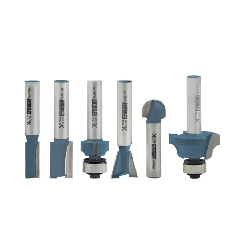 Erbauer fræsesæt 8 mm 6 stk.