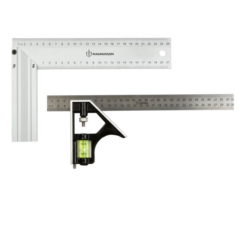Magnusson sæt med vinkelmålere 300 mm og 250 mm, 2 stk.