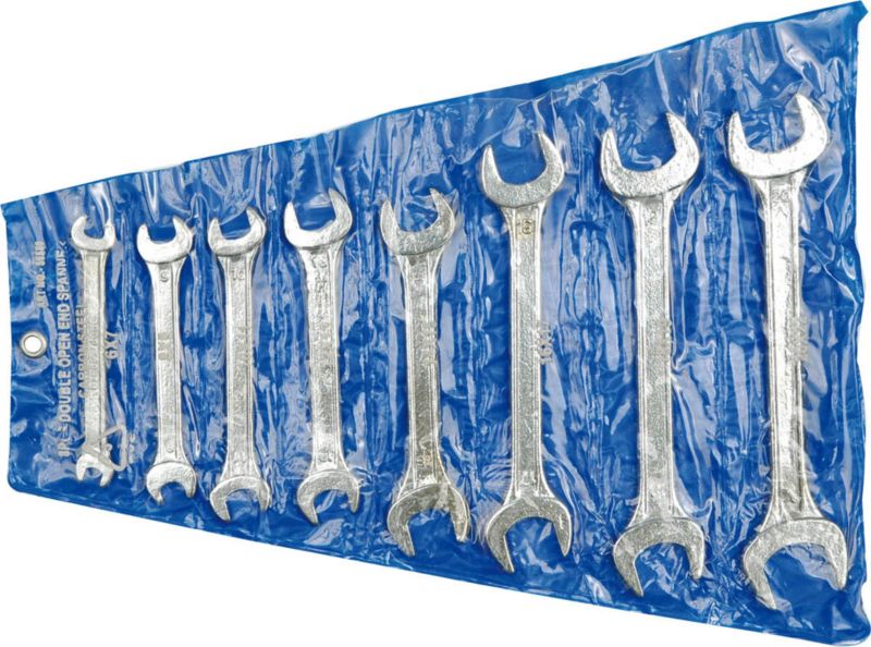 Vorel sæt med 8 flade nøgler 6 - 22 mm