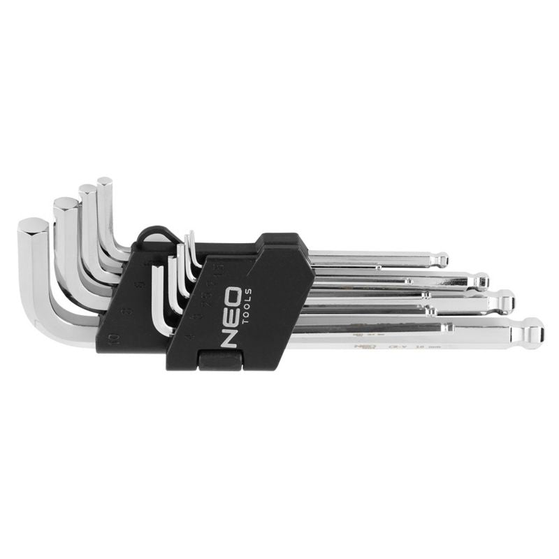 NEO TOOLS sekskantnøglesæt, str. 1,5 til 10 mm, sølv, 1 sæt