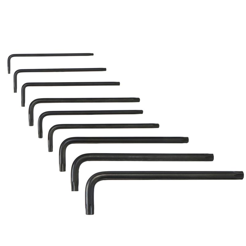 Sæt med 9 torx-nøgler