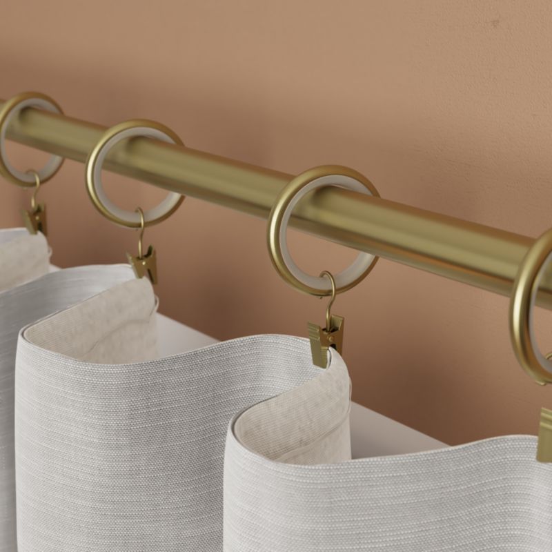 GoodHome Elasa 16/19 sæt med 10 stille gardinskinnehjul med klemmer