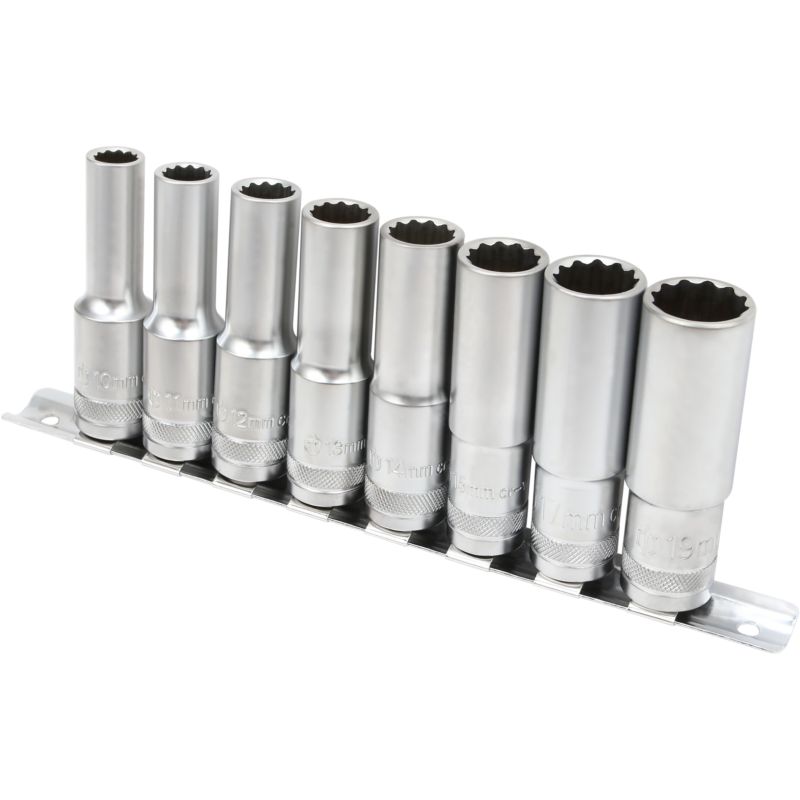 Magnusson lange topnøglesæt 1/2'' 8 dele