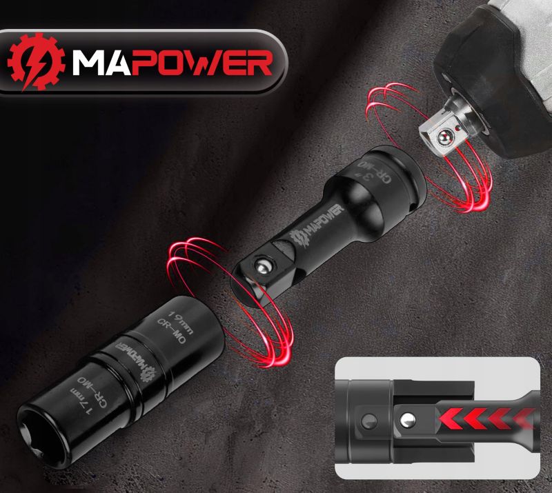 MAPOWER sæt med dobbeltsidede lange slag‑toppe CrMo 1 sæt