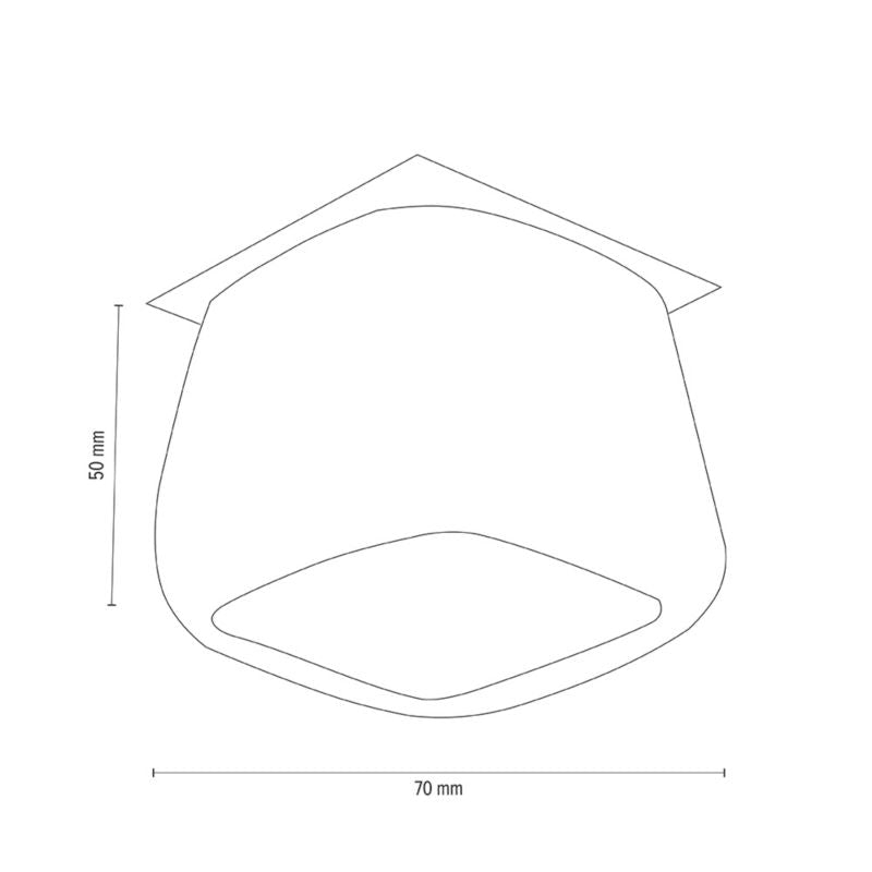 SPOT Light 3xG4 LED 2,3W loftspotsæt med driver, hvidt glas fra polsk producent, 3 stk.