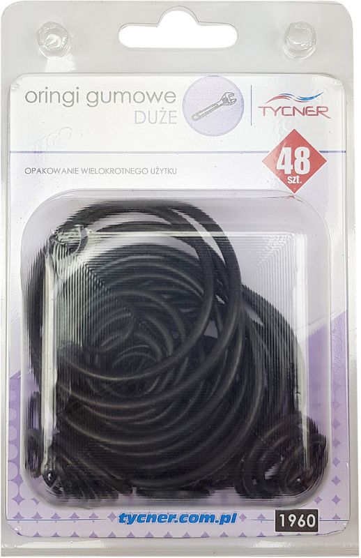 Sæt med o-ringe i mellem- og store størrelser, 48 dele