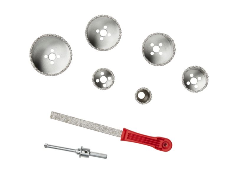 Universal fit HEX sæt med 6 kulstofborringe 35-85 mm