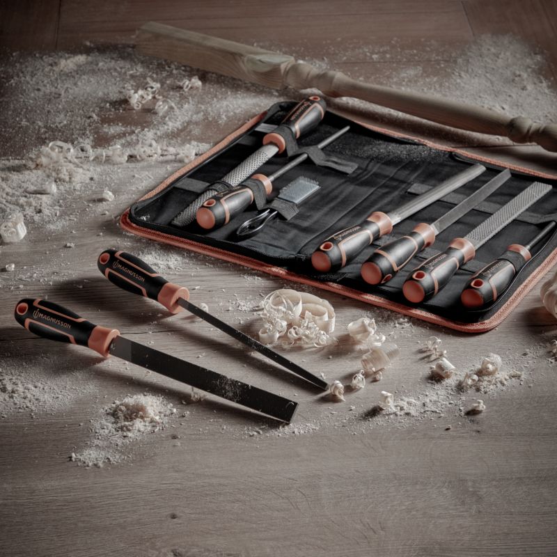 Magnusson sæt med 9 fil og skrabere