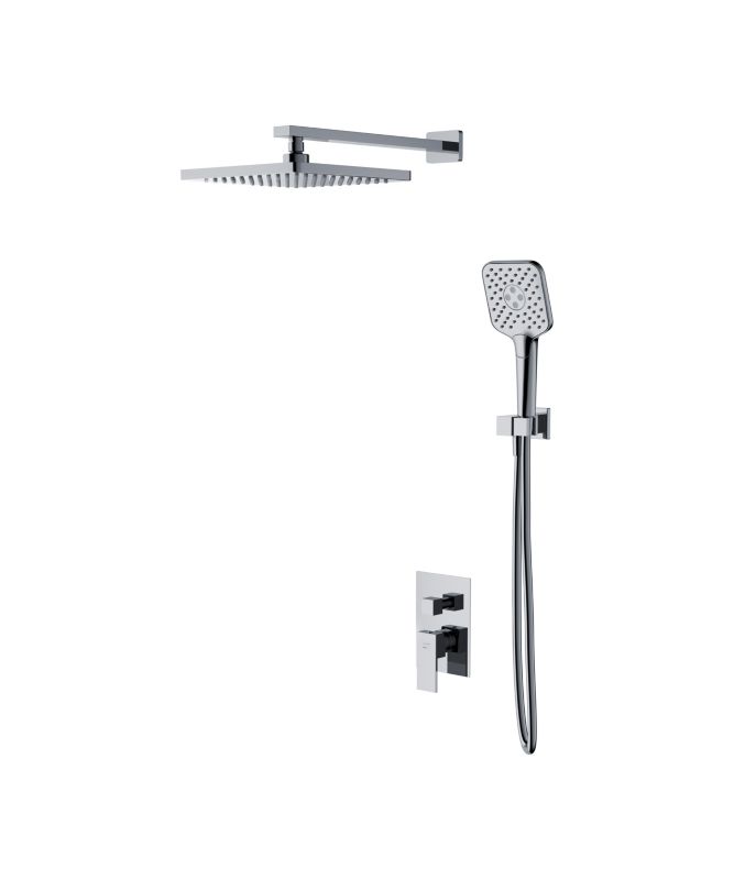 Indbygget brusesæt Cersanit Bari i krom