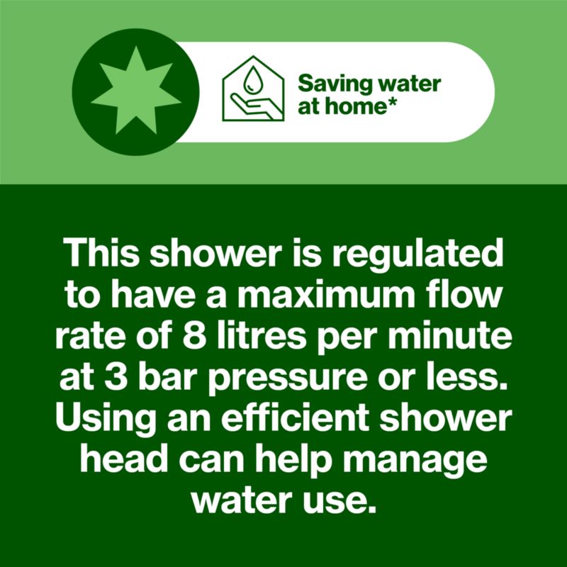 GoodHome Blyth 1-funktions brusebatteri i krom