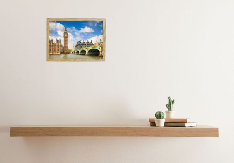 Sæt med 2 stk. BD art Basic rammer 20x25 cm med passepartout 13x18 cm i egetræ