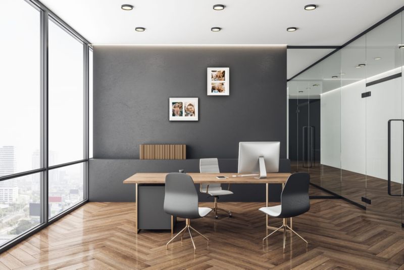 BD art Basic sæt med 2 hvide rammer 28x35 cm til 2 billeder