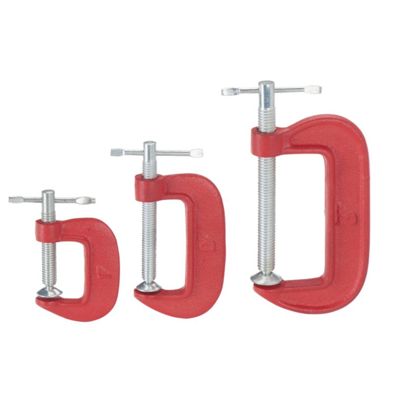 Sæt med 3 skruetvinger 1'', 2'', 3''