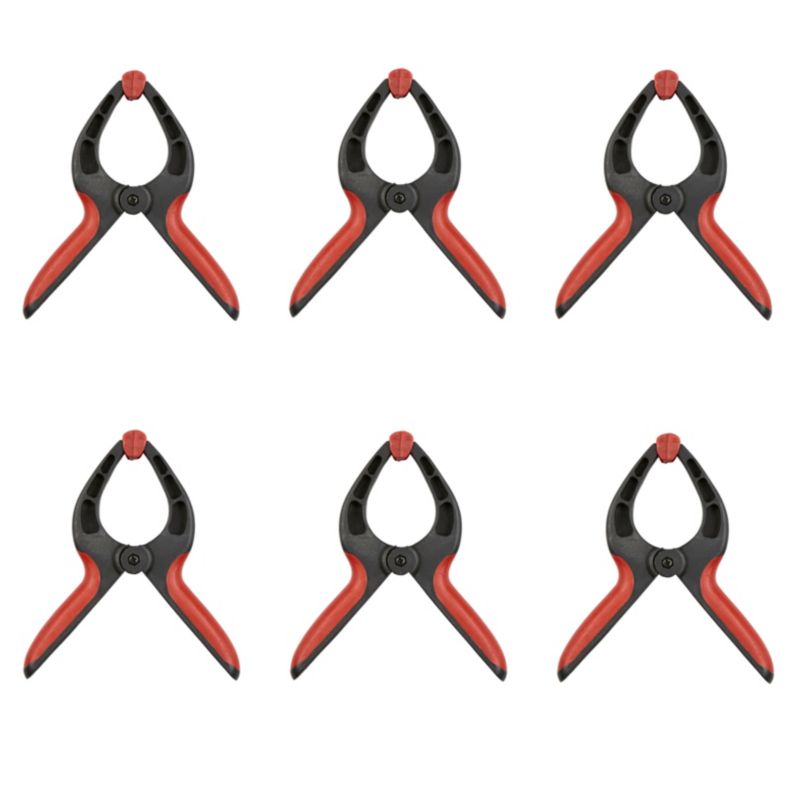 Sæt med 6 fjederklemmer