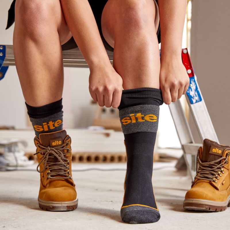 Site arbejdssokkesæt størrelse 7-11 3 par