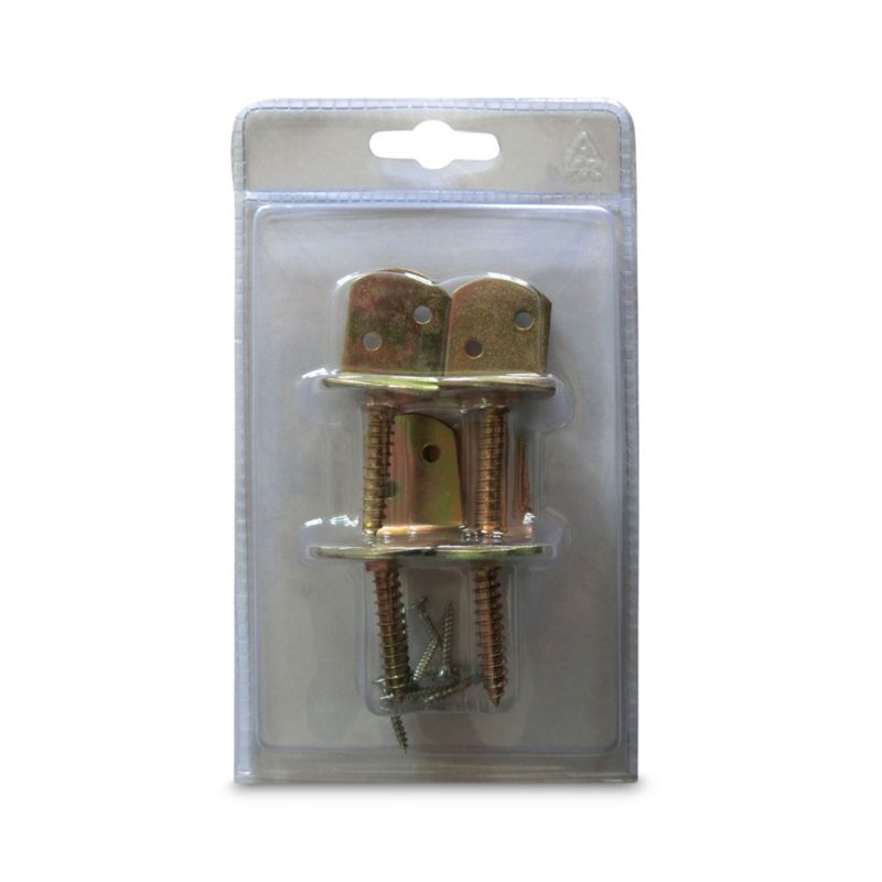 Sæt med galvaniserede Blooma‑hegnsbeslag, 4 stk.