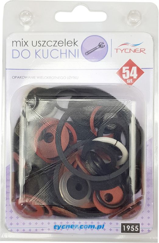 Sæt med 54 køkkenpakninger